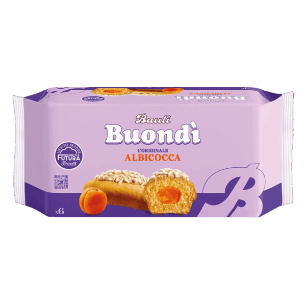 BauIi Buondì Originale Brioche a Lievitazione Naturale all'Albicocca 258g