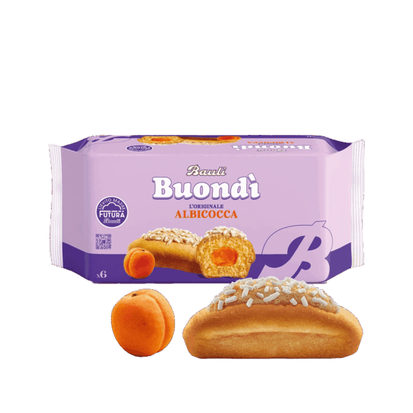 BauIi Buondì Originale Brioche a Lievitazione Naturale all'Albicocca 258g