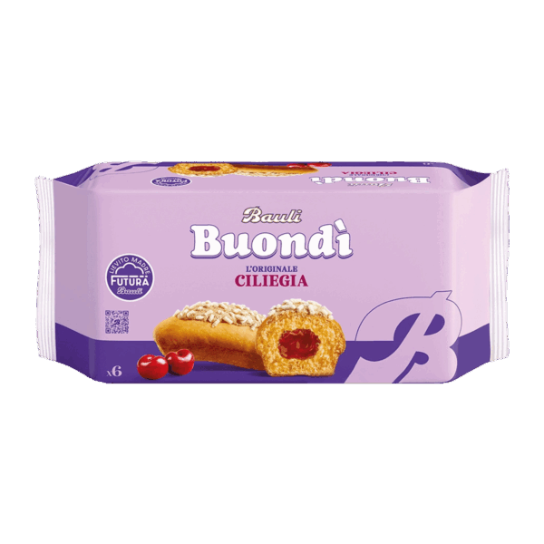 BauIi Buondì Originale Brioche a Lievitazione Naturale alla Ciliegia 258g