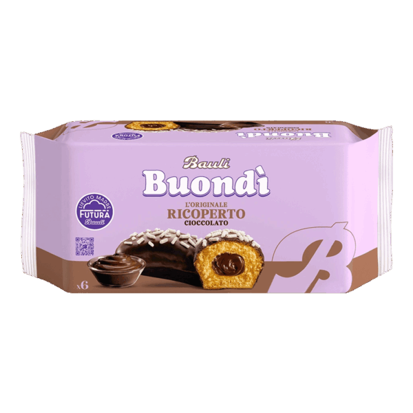BauIi Buondì Originale Brioche a Lievitazione Naturale Ricoperto al Cioccolato 276g