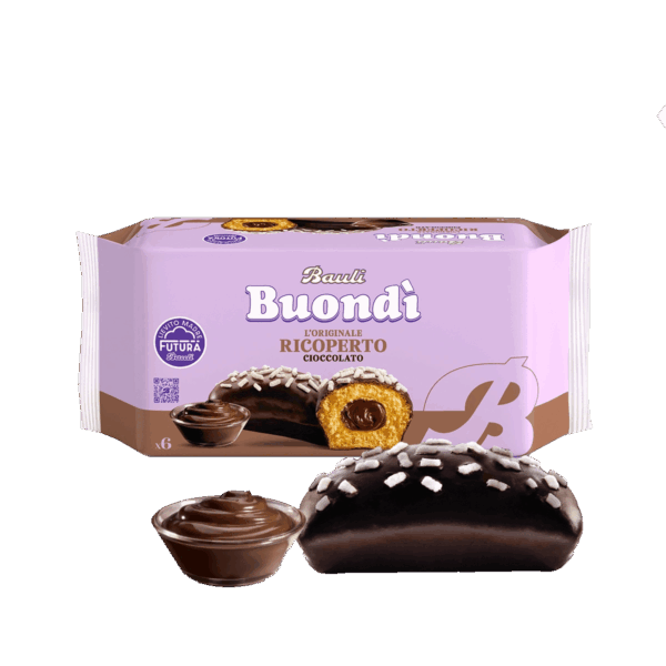 BauIi Buondì Originale Brioche a Lievitazione Naturale Ricoperto al Cioccolato 276g