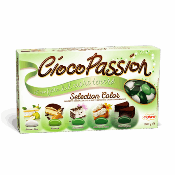 Crispo CiocoPassion Confetti Verdi Selection Color Gusti Assortiti 1kg