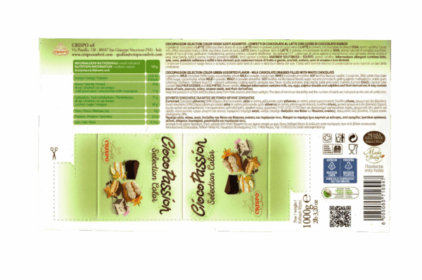 Crispo CiocoPassion Confetti Verdi Selection Color Gusti Assortiti 1kg - immagine 2