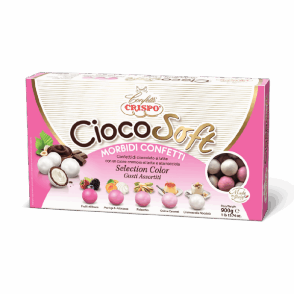 Crispo CiocoSoft Confetti Rosa 5 gusti assortiti 900g