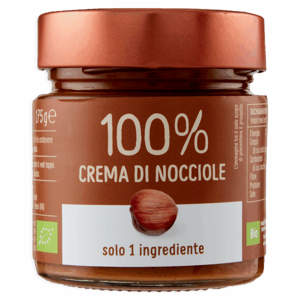 Crema di Nocciole Tostate 100% Biologica 175g