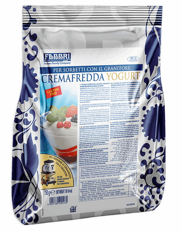 Fabbri Cremafredda Gusto Yogurt, Preparato in Povere 750g
