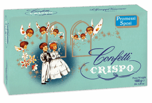 Crispo Promessi Sposi Confetti CELESTE alla Mandorla 1kg