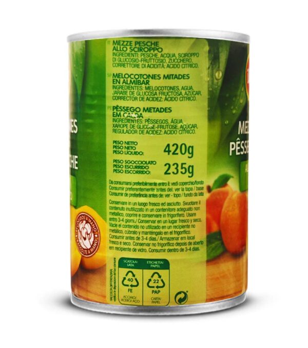 Del Monte Pesche Mezze in Sciroppo 420g