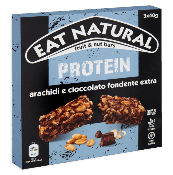 Eat Natural Protein Barretta con Arachidi e Cioccolato Fondente Extra 120g
