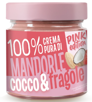 Euro Company Crema 100% Mandorle, Cocco e Fragole 175g