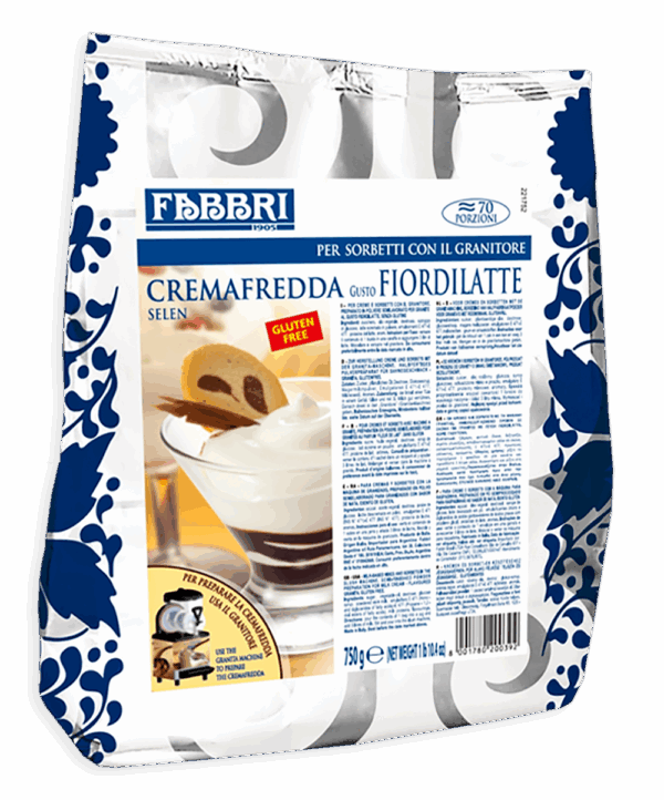 Fabbri Cremafredda Gusto Fioridilatte, Preparato in Polvere 750g