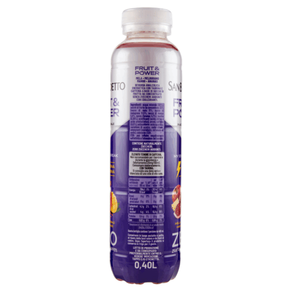 San Benedetto Succoso Zero FRUIT & POWER 400ml - immagine 4