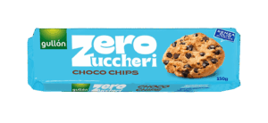 Gullon Biscotti Choco Chips con Gocce di Cioccolato Zero Zuccheri 150g
