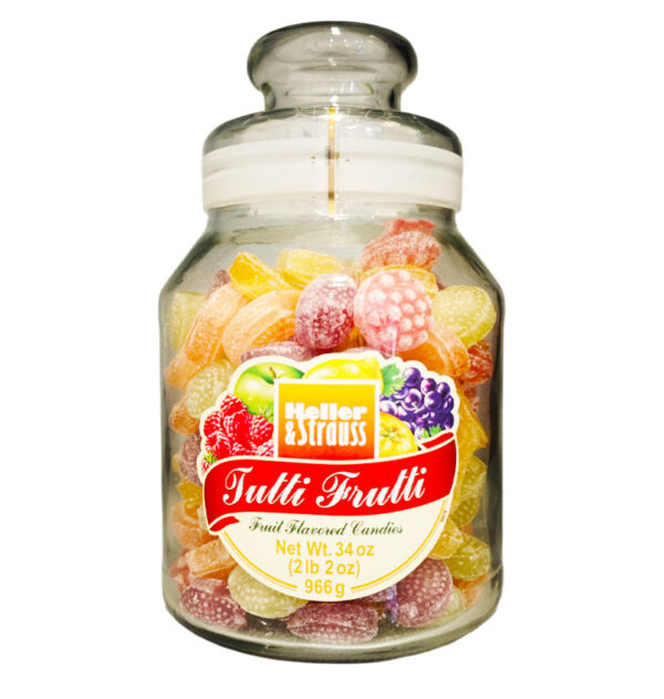 Heller & Strauss Caramelle Tutti Frutti in Vetro 966g - immagine 2