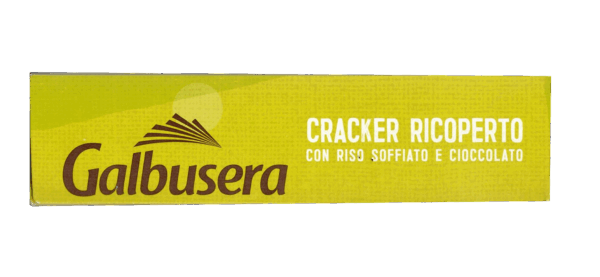 Galbusera Cracker ai Cereali Ricoperto con Riso Soffiato e Cioccolato al Latte 150g