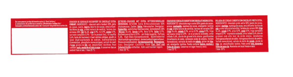 Galbusera Cracker ai Cereali Ricoperto con Riso Soffiato e Cioccolato Fondente Extra 150g retro