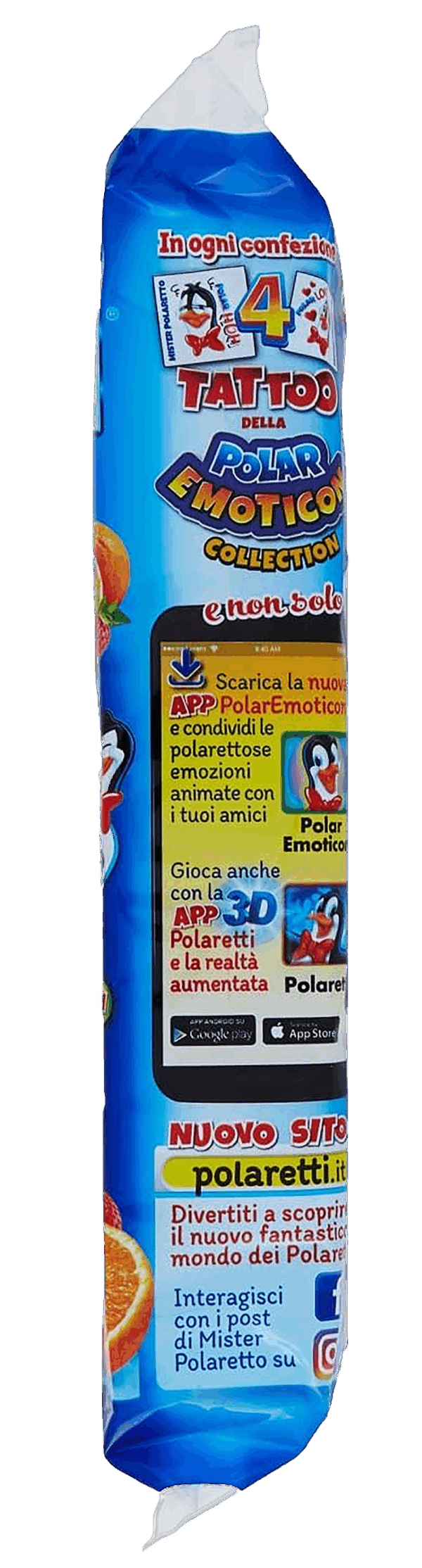 Dolfin Polaretti Fruit BLU Ghiaccioli Arancia, Fragola, Amarena e Limone 420ml