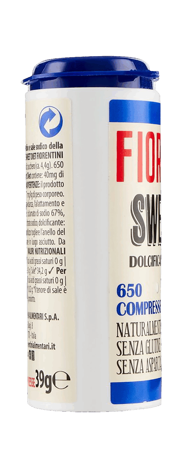 Fiorentini Sweet Diet Dolcificante Ipocalorico 650 Compresse 39g - immagine 4
