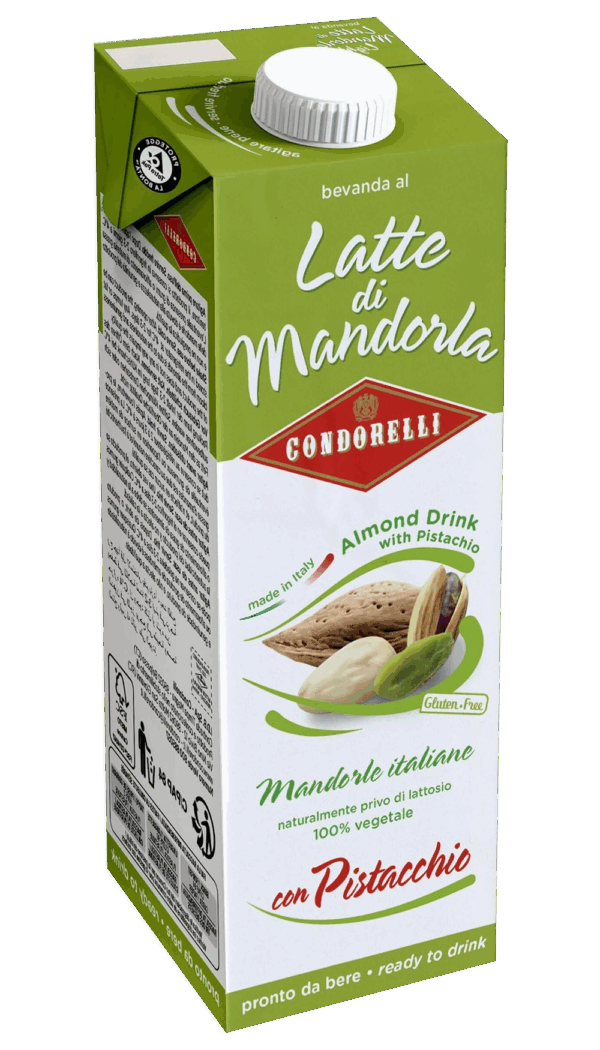 Condorelli Latte di Mandorla con Pistacchio Bevanda Pronta da Bere 1l
