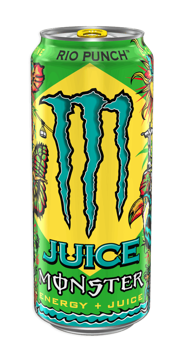 Monster Energy Juice Rio Punch, Bevanda Energetica al Punch Tropicale 500ml