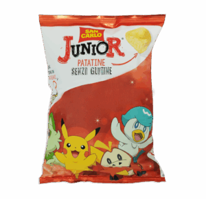 San Carlo Junior Patatine Pokemon Senza Glutine con Sorpresa 30g