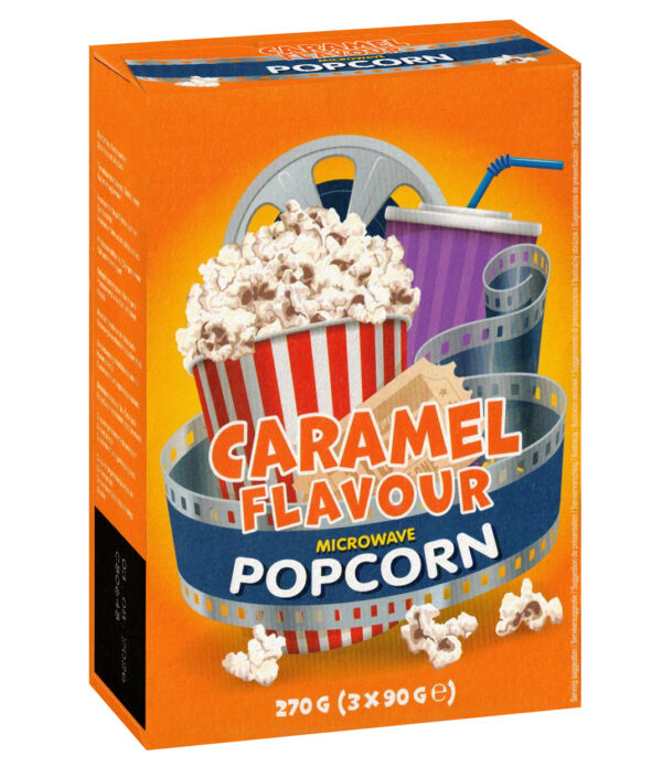 PopCorn Microwave TRIS Sweet, Salt e Salted Caramel 90g - immagine 2