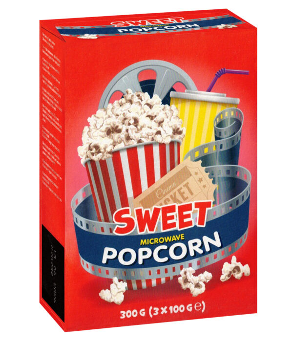 PopCorn Microwave TRIS Sweet, Salt e Salted Caramel 90g - immagine 3