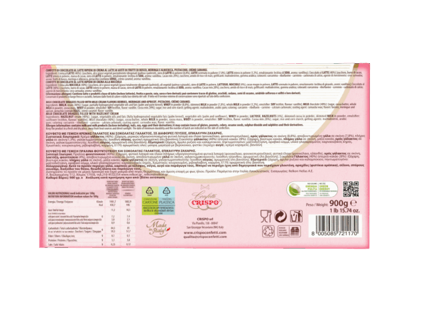 Crispo CiocoSoft Confetti Rosa 5 gusti assortiti 900g retro