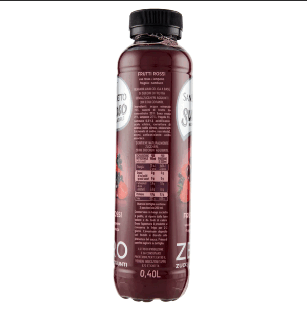 San Benedetto Succoso Zero FRUTTI ROSSI 400ml - immagine 4