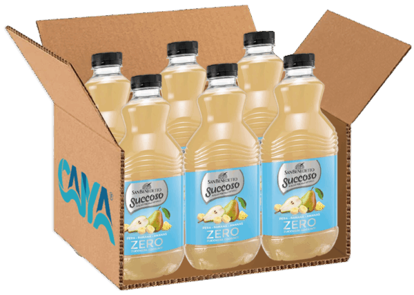 San Benedetto Succoso Zero PERA BANANA ANANAS 900ml box