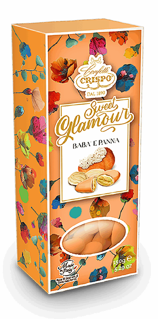 Crispo Sweet Glamour Confetti alla Mandorla al Gusto Babà e Panna 150g