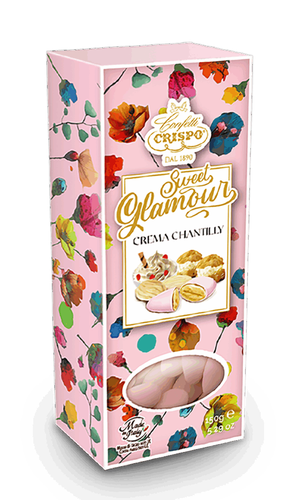 Crispo Sweet Glamour Confetti alla Mandorla al Gusto Crema Chantilly 150g