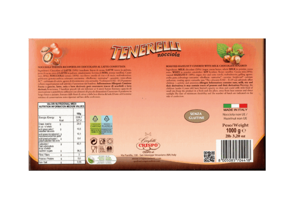 Crispo Tenerelli Confetti Rossi con Nocciola Senza Glutine 1Kg - immagine 2