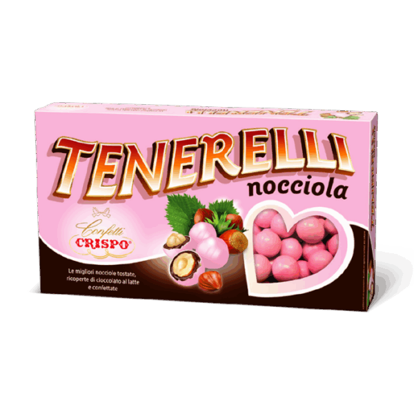 Crispo Tenerelli Confetti Rosa con Nocciola Senza Glutine 1Kg