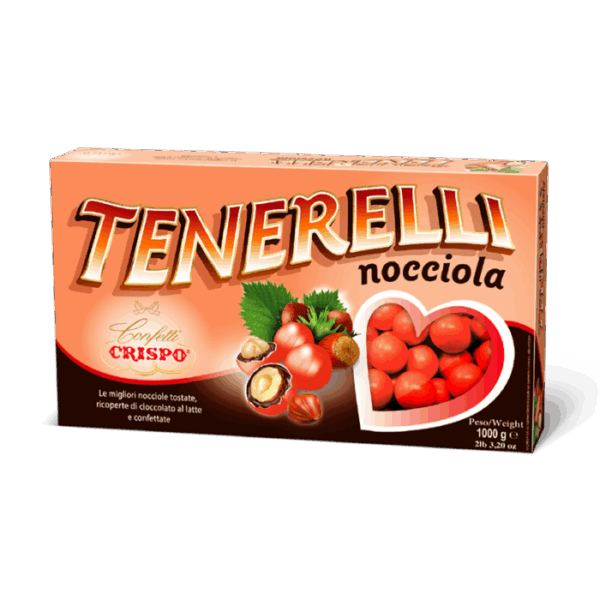 Crispo Tenerelli Confetti Rossi con Nocciola Senza Glutine 1Kg