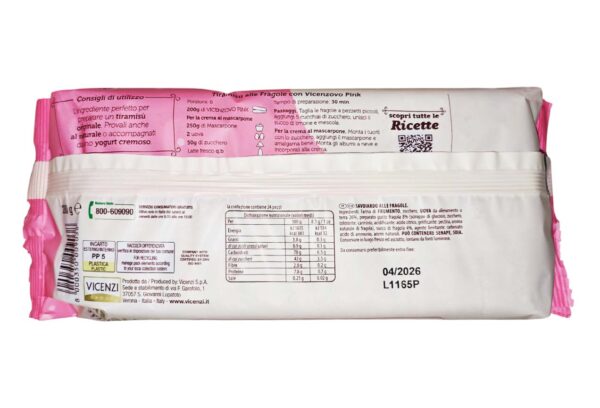 Vicenzi Vicenzovo Pink Savoiardi alla Fragola 200g - immagine 3