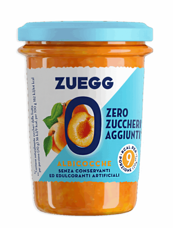 Zuegg Marmellata alle Albicocche Zero Zuccheri Aggiunti 220g