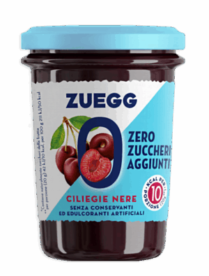 Zuegg Marmellata alle Ciliegie Nere Zero Zuccheri Aggiunti 220g