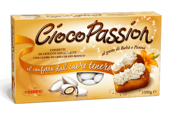 Crispo CiocoPassion Confetti Gusto Babà e Panna con Cioccolato al Latte 1kg