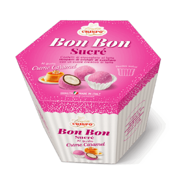 Crispo Bon Bon Sucrè Confetti al Cioccolato Gusto Creme Caramel 500g