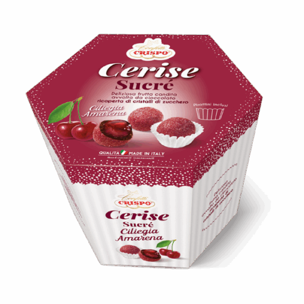 Crispo Cerise Sucrè Dragèes al Cioccolato con Ciliegia e Amarena 500g