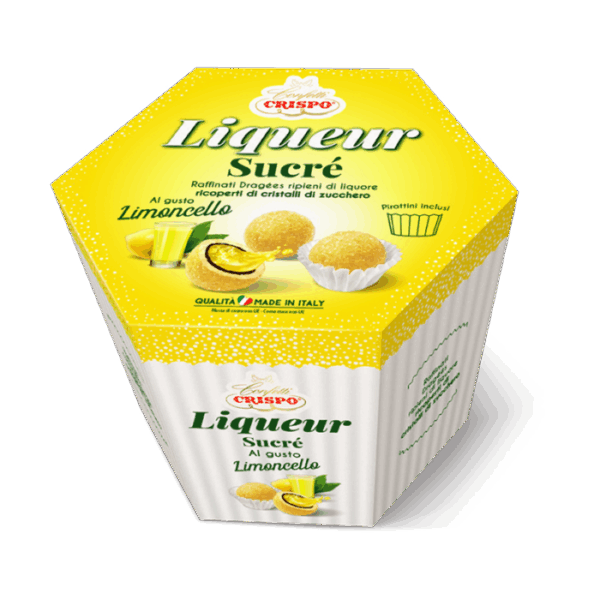 Crispo Liqueur Sucrè Dragèes al Cioccolato con Limoncello 500g