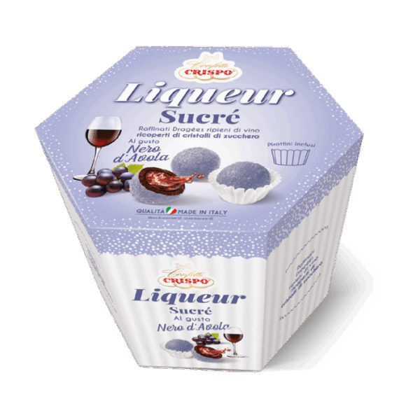 Crispo Liqueur Sucrè Dragèes al Cioccolato con Vino Nero d'Avola 500g