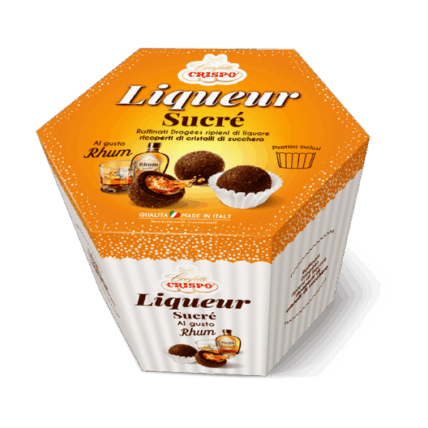 Crispo Liqueur Sucrè Dragèes al Cioccolato con Rhum 500g