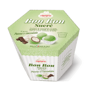 Crispo Bon Bon Sucrè Confetti al Cioccolato Gusto Panna e Cioccolato 500g