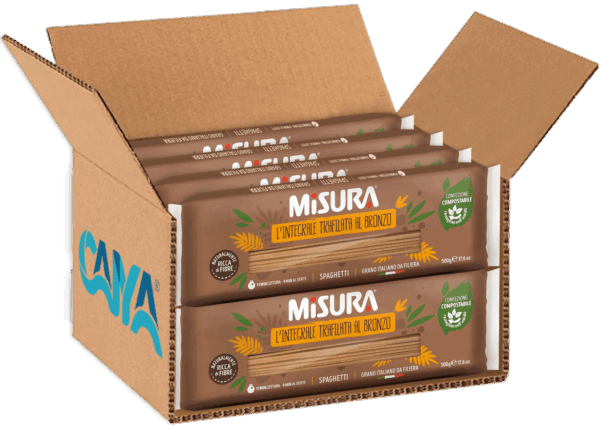Misura Spaghetti Integrali Ricchi di Fibre 500g box
