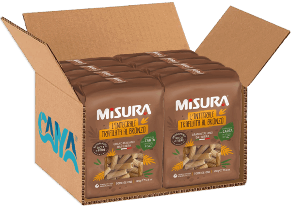 Misura Tortiglioni Integrali Ricchi di Fibre 500g box