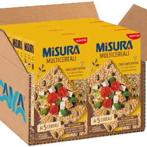 Misura Multicereali Croccanti Spesse con Semi di Zucca, Sesamo e Quinoa 160g box