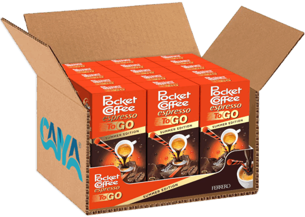 Pocket Coffee Espresso To Go Confezione da 3 Pezzi 64,8ml box