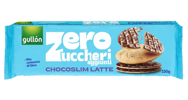Gullon ChocoSlim Latte Biscotti Zero Zuccheri Aggiunti 150g